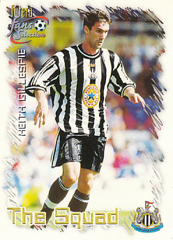 Keith Gillespie Newcastle United 1999 Futera Fans' Selection #12
